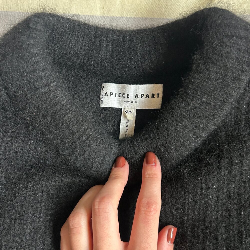 Apiece Apart Softest Oliva Vest Black - Picture 3 of 4